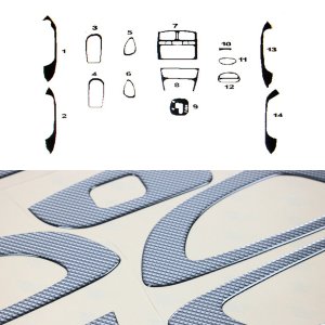 Hyundai Santa Fe Dashboard Kit - Omac - 14 Pcs. - Carbon - '01-'06 Hyundai Santa Fe Dashboard Kit - Omac - 14 Pcs. - Carbon - '01-'06